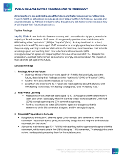 Teens and the Future Survey